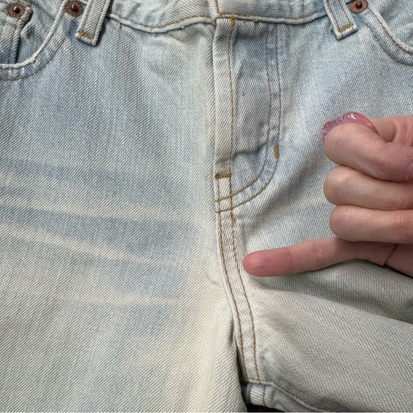 Abercrombie Fitch Vintage Y2K 90s Low Rise Jeans 4 6 8 R Bootcut Denim Hollister - Picture 15 of 15